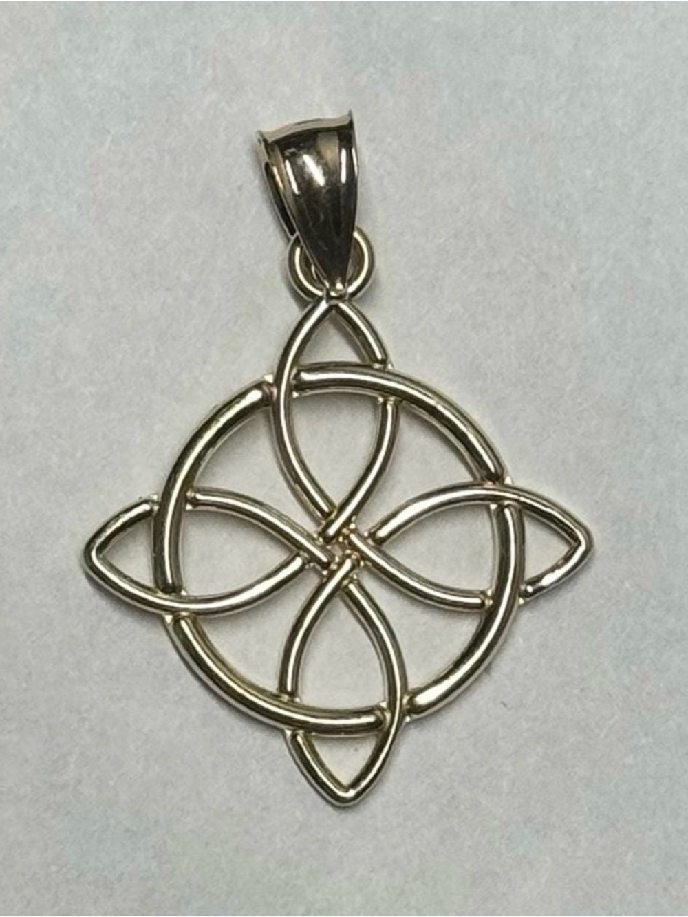 10K Yellow Gold Celtic Witch Knot Pendant Size Medium (2)